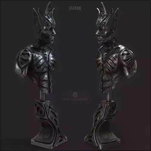 Elvden bust  3D print model