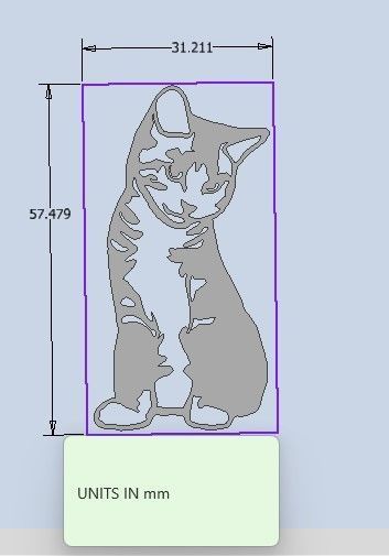 Laser cut CAT 3D print model_3