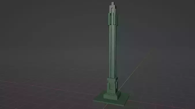 Obelisco Pequeno Historical Praca Civica Goiania Goias Brazil