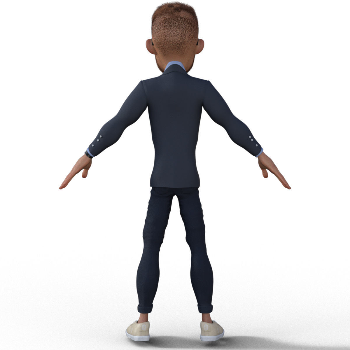 3D Cartoon Character Businessman 3D model_11