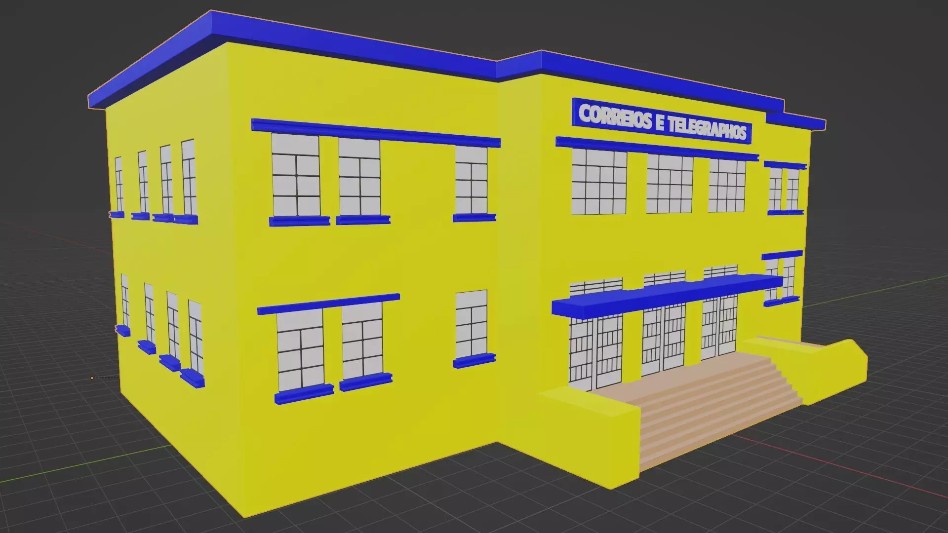Correios e Telegrafos Praca Civica Goiania Goias Brazil Free 3D model
