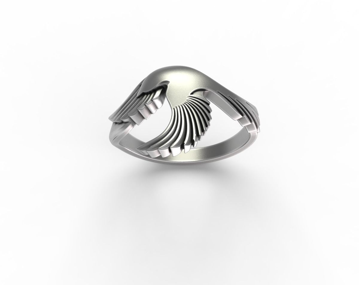 Magpie Ring 3D print model_9