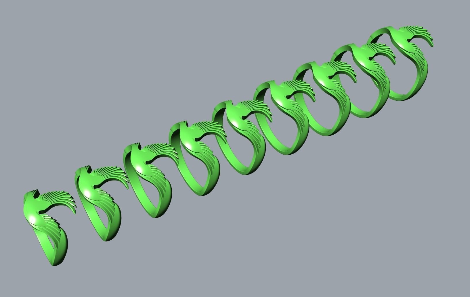 Magpie Ring 3D print model_14