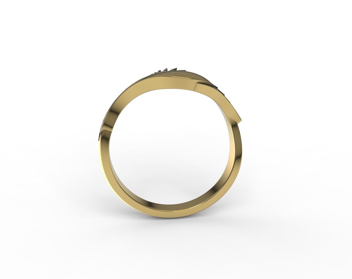 Magpie Ring 3D print model_3