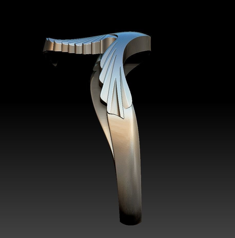 Magpie Ring 3D print model_17