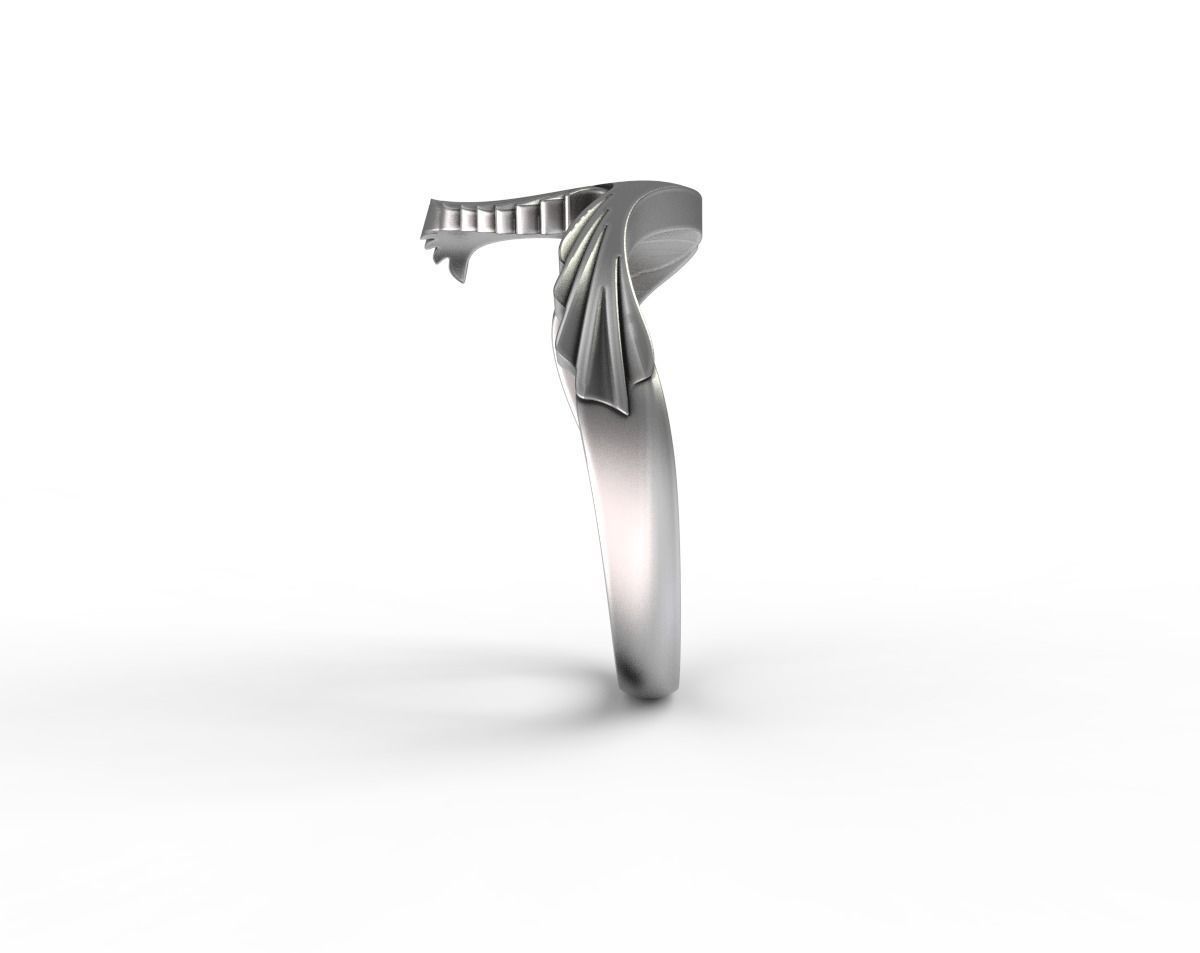 Magpie Ring 3D print model_10