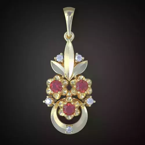 Pendant 3D model printable model 0074 9