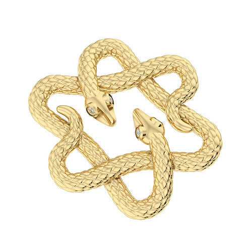 Snake brooch 3D print model