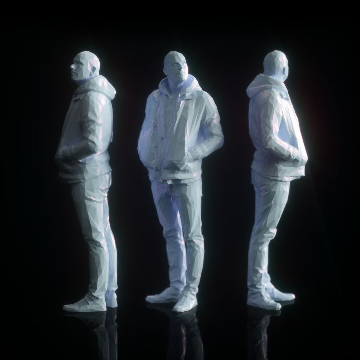 14 Low Poly Male Character Collection Low-poly 3D model_11