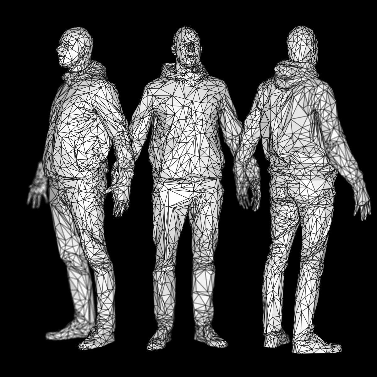 14 Low Poly Male Character Collection Low-poly 3D model_18