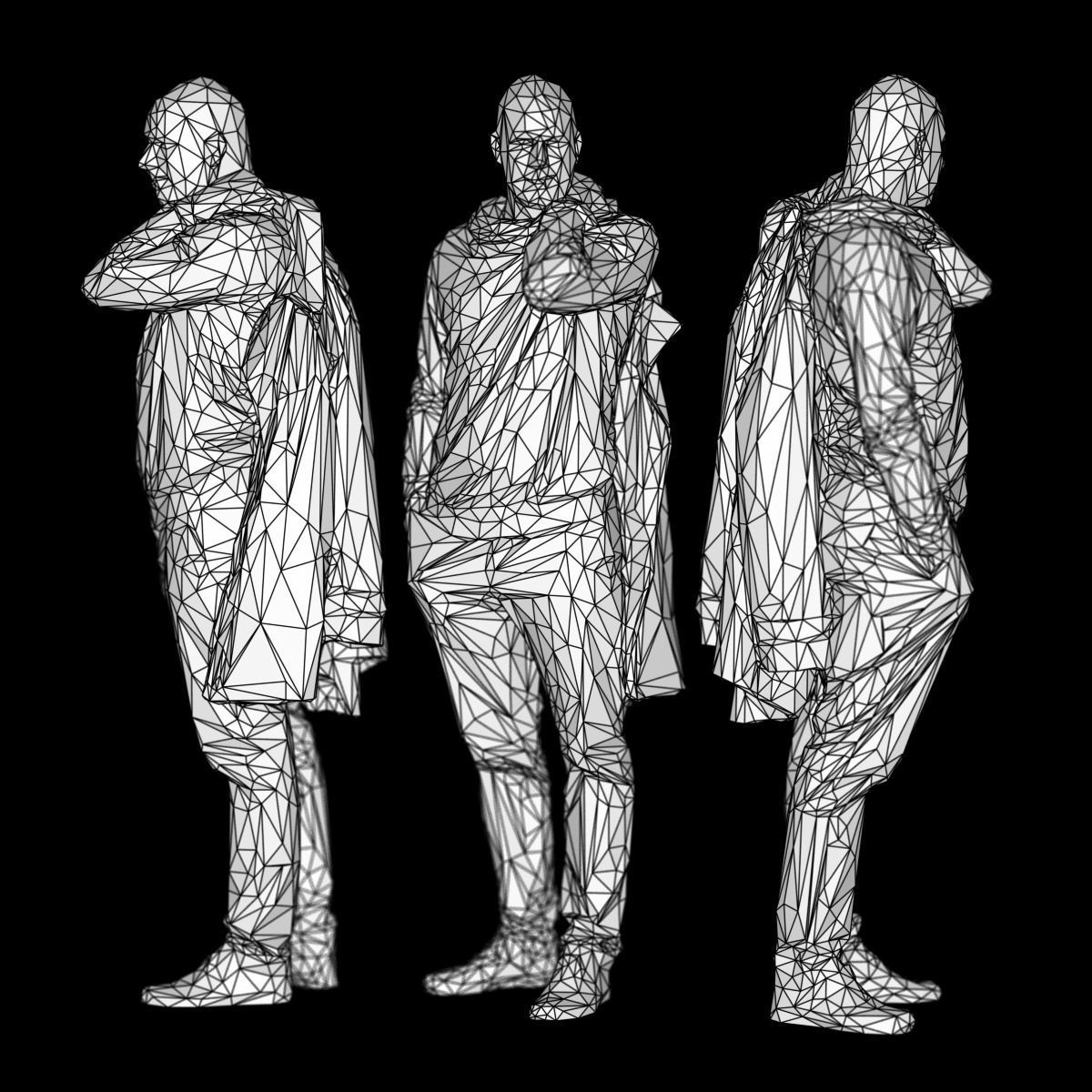 14 Low Poly Male Character Collection Low-poly 3D model_15