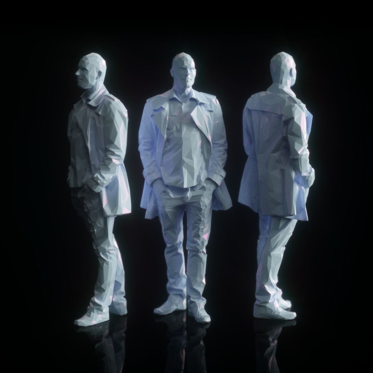 14 Low Poly Male Character Collection Low-poly 3D model_13