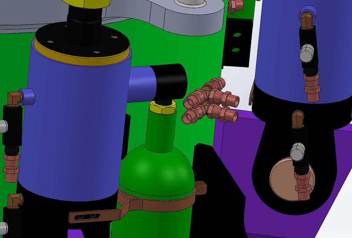 COMPLETE CONIC CRUSHER BODY ALL COMPONENTS 3D model_13