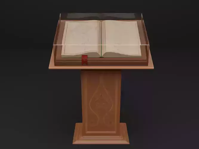 Stylized book stand
