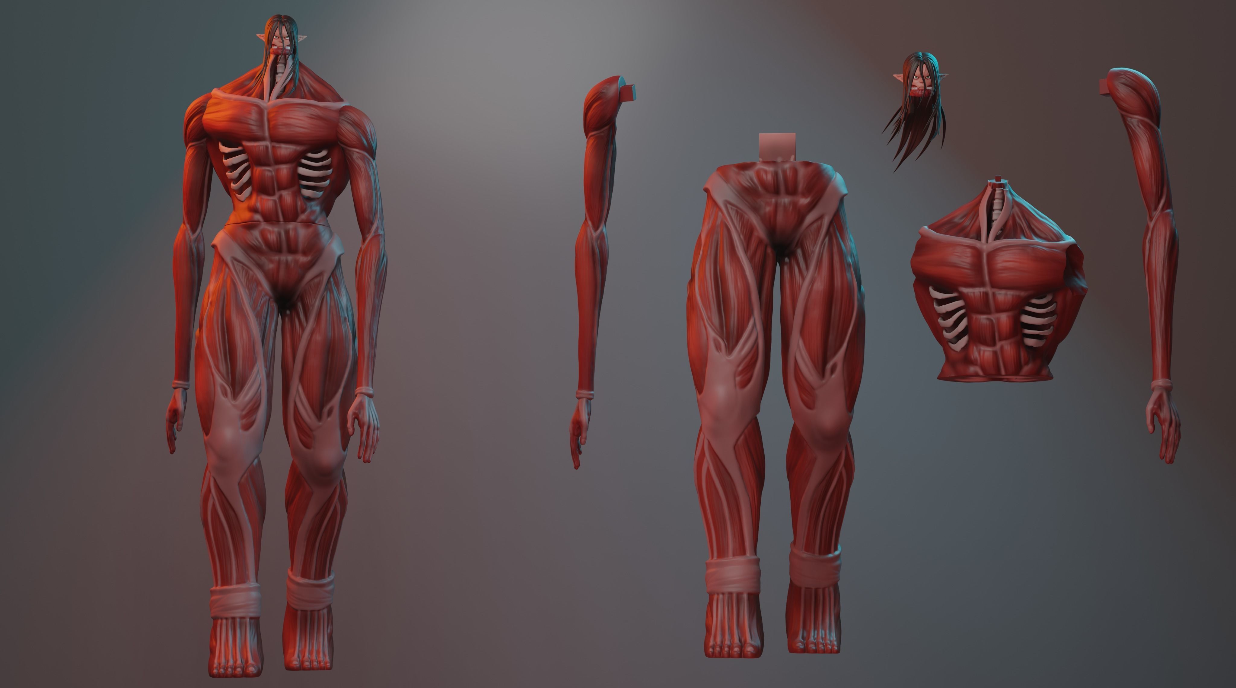 Colossal Eren 3D print model_1