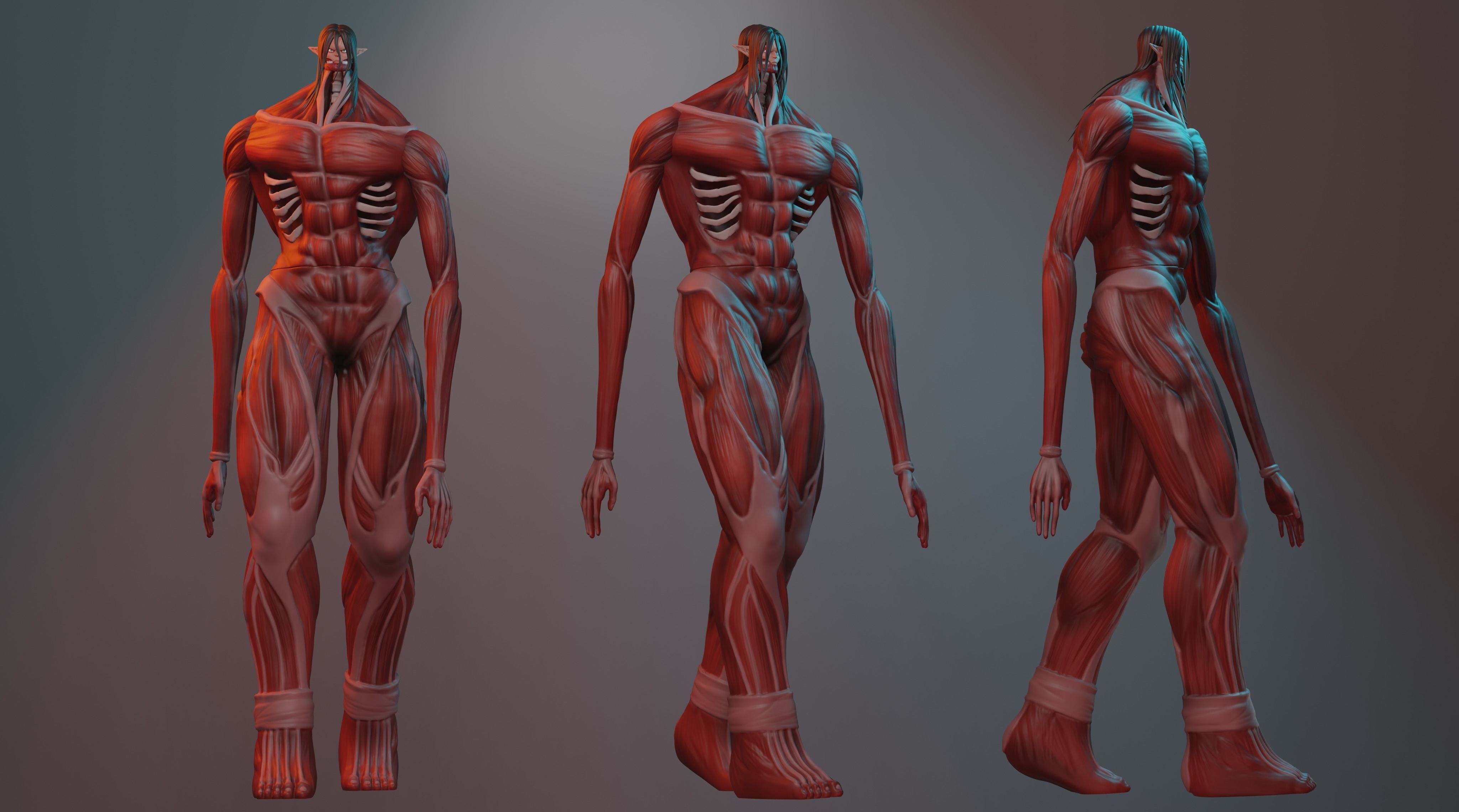 Colossal Eren 3D print model_2