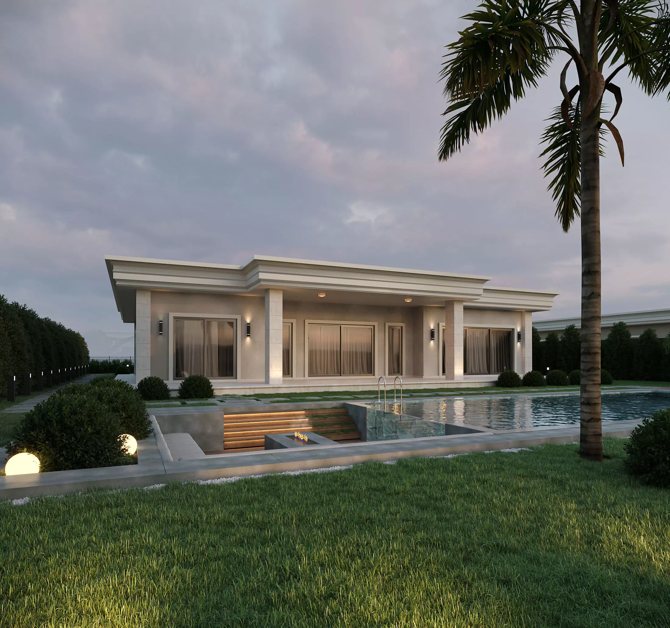 Istanbul Villa Exterior Scene 3D model