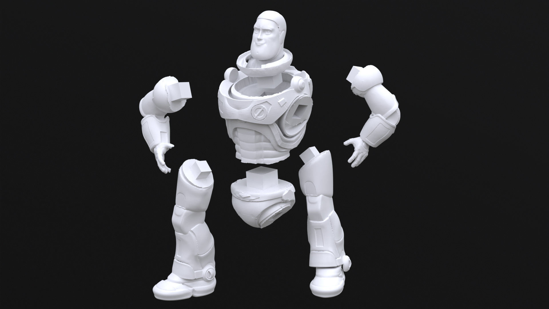 Buzz Lightyear Printable 3D print model_25
