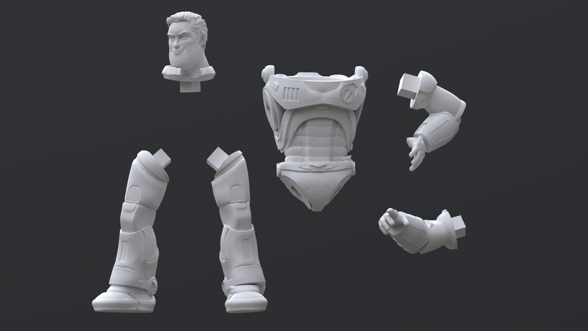 Buzz Lightyear Printable 3D print model_23