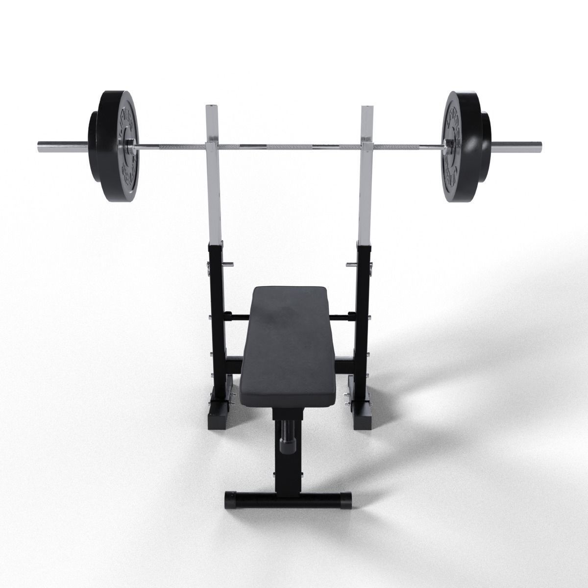 Bench Press 3D model_1