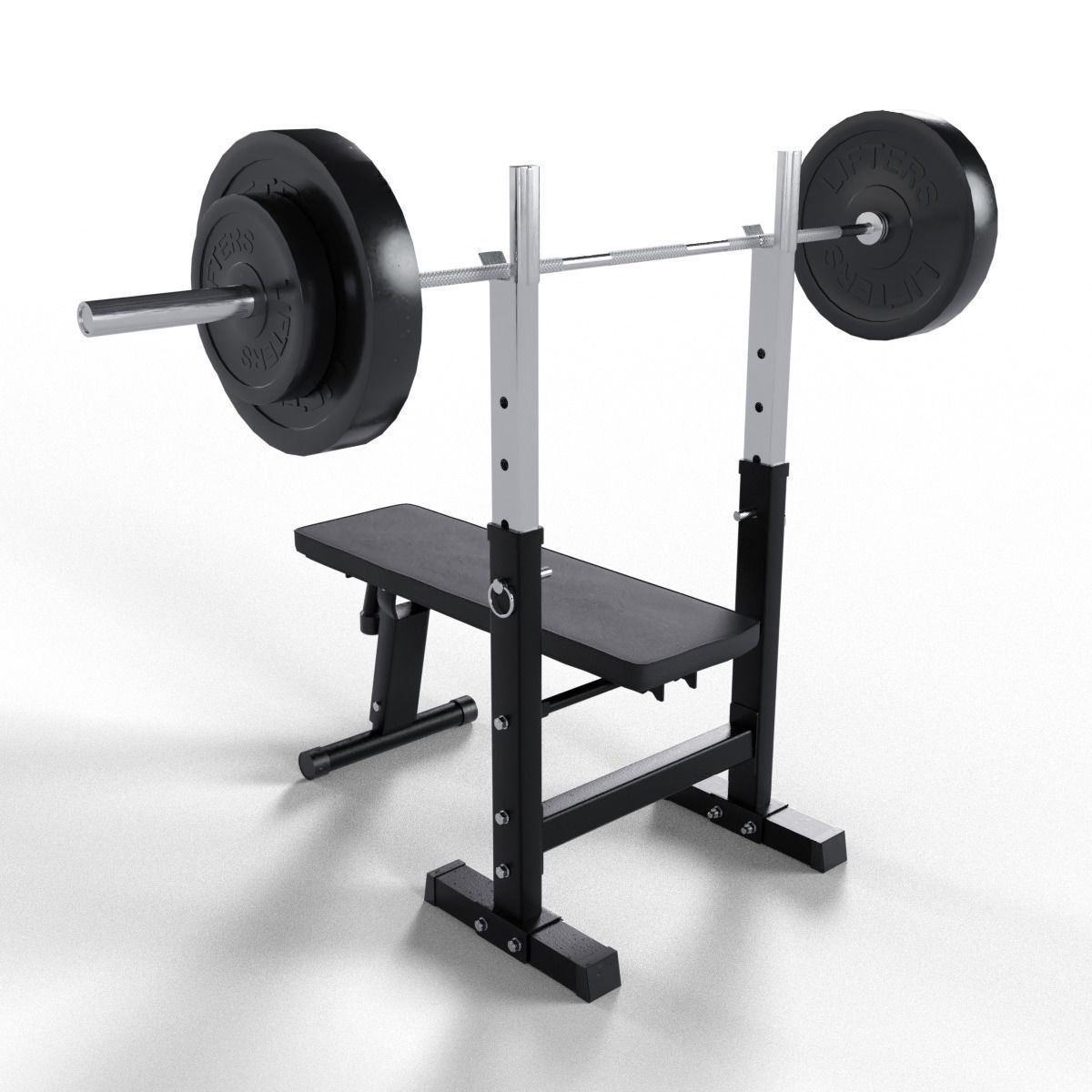 Bench Press 3D model_2