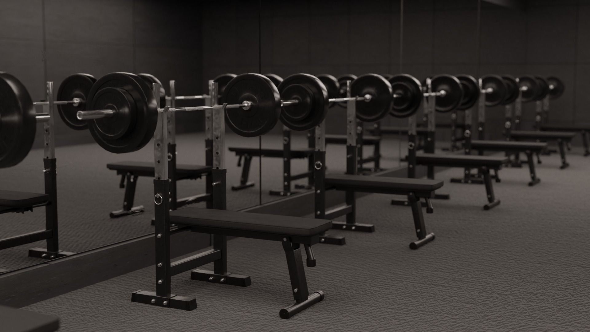Bench Press 3D model_5
