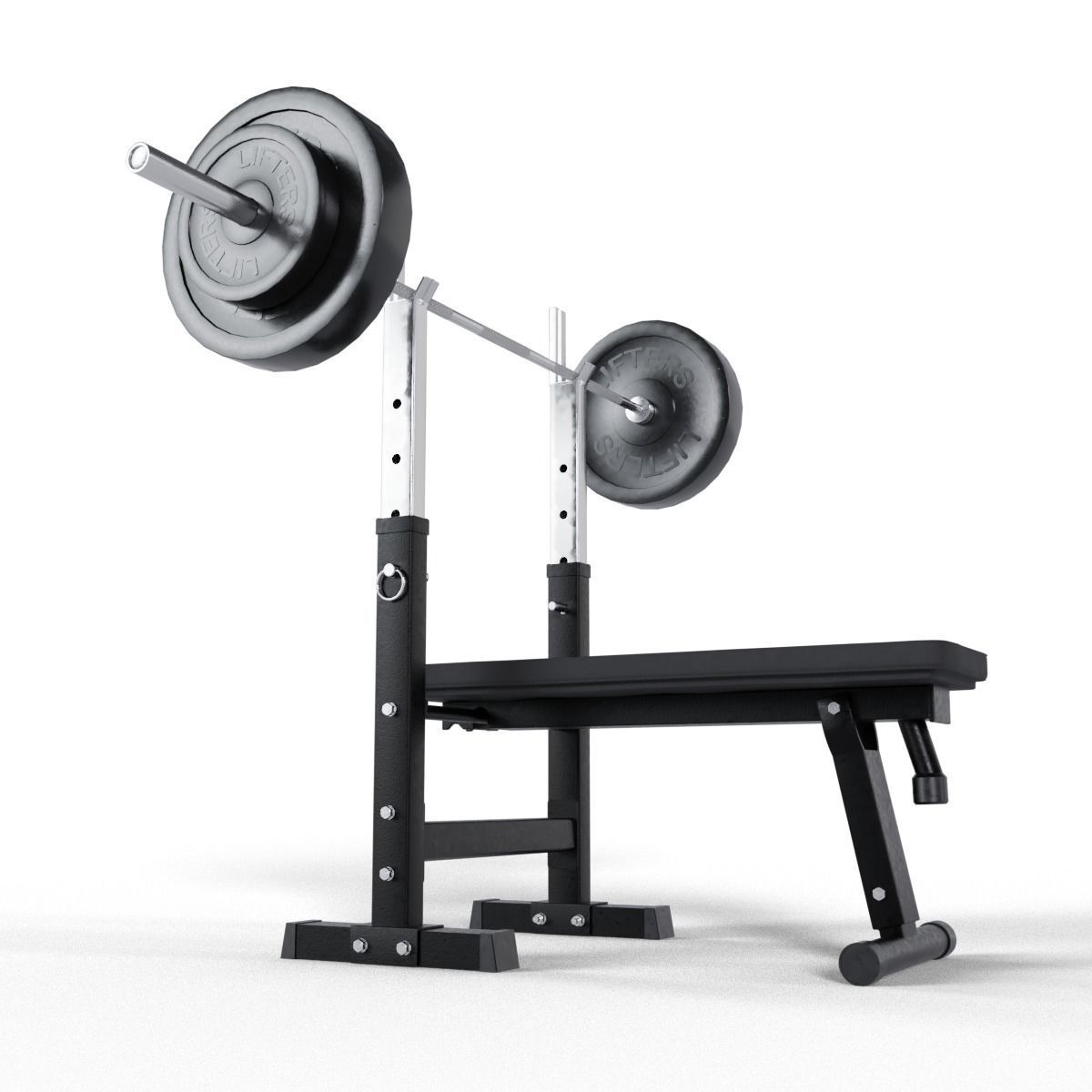 Bench Press 3D model_4