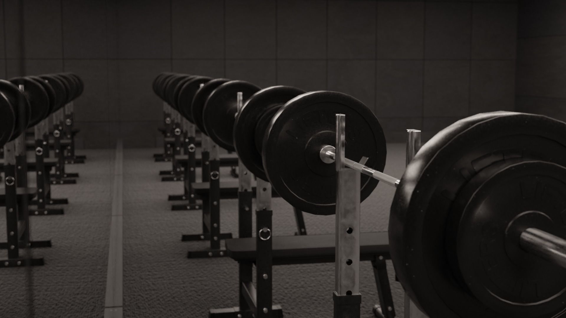 Bench Press 3D model_8