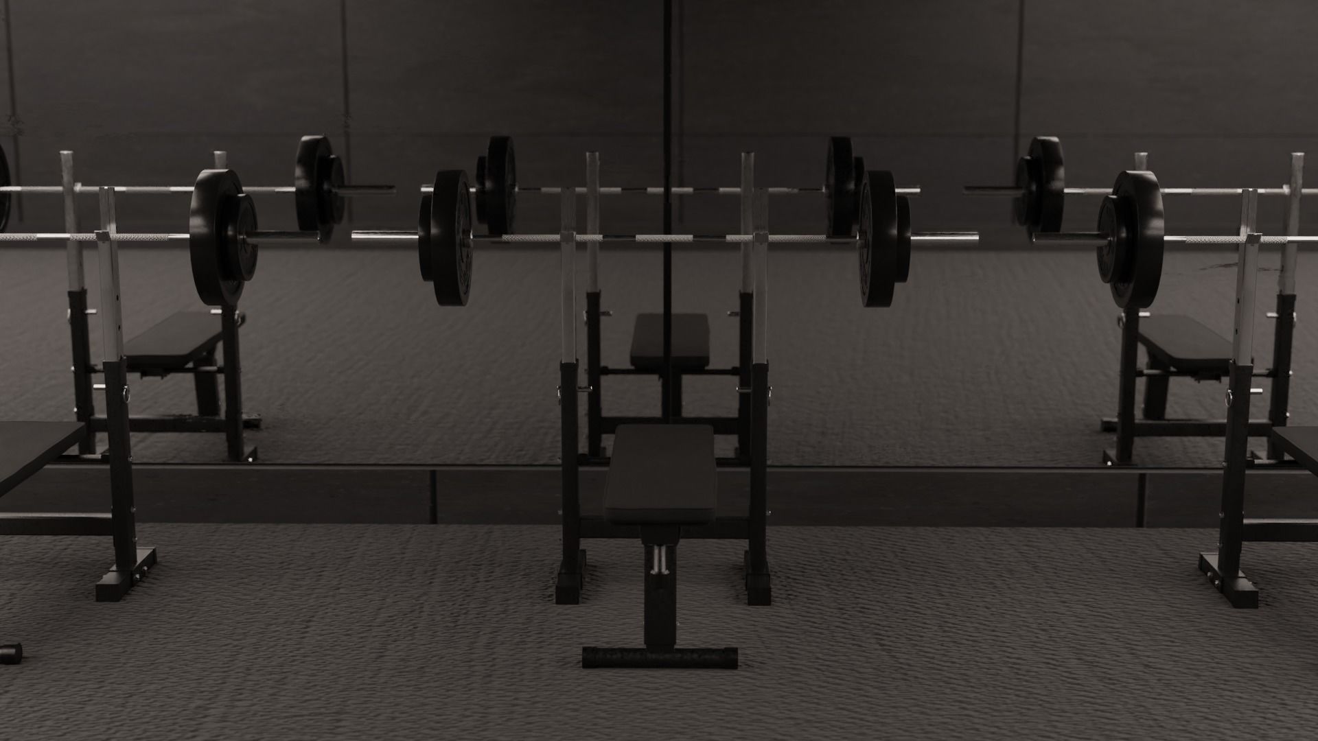 Bench Press 3D model_6