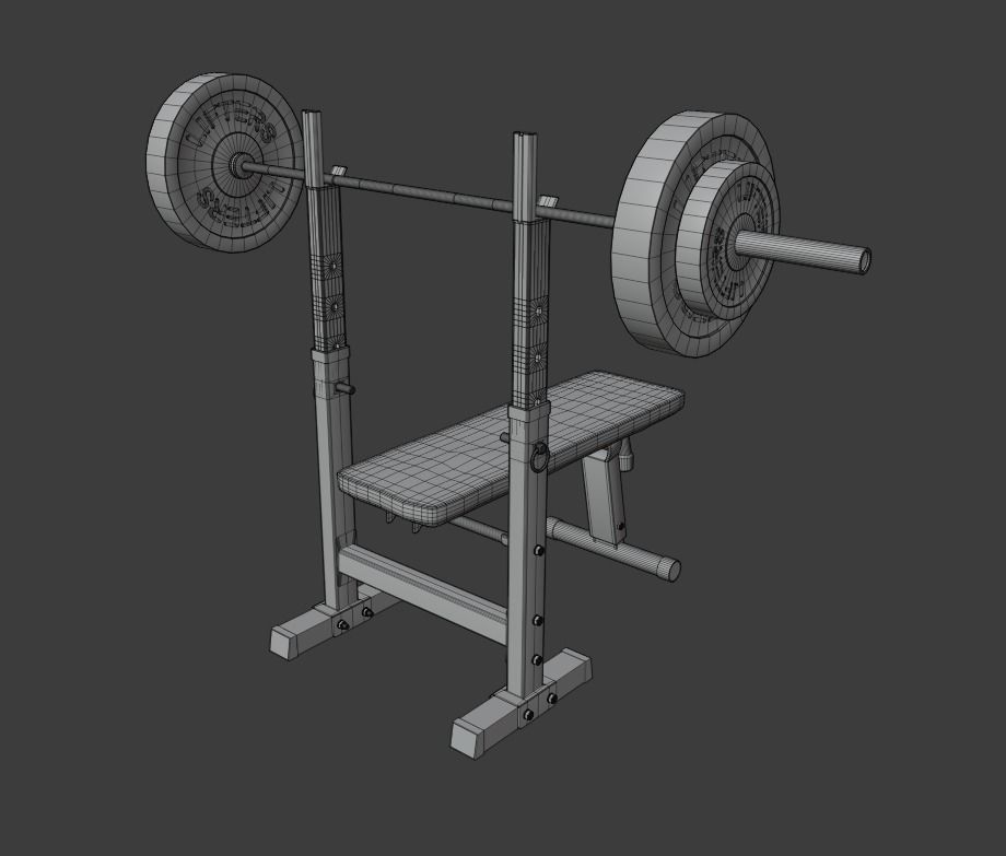 Bench Press 3D model_13