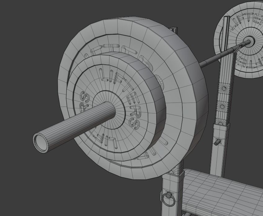 Bench Press 3D model_15