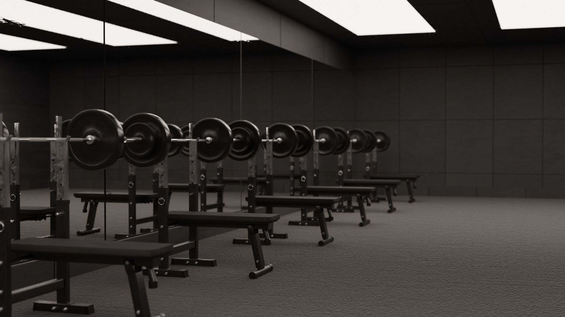 Bench Press 3D model_7
