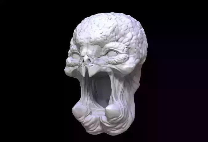 Repto monster Head Sculpt