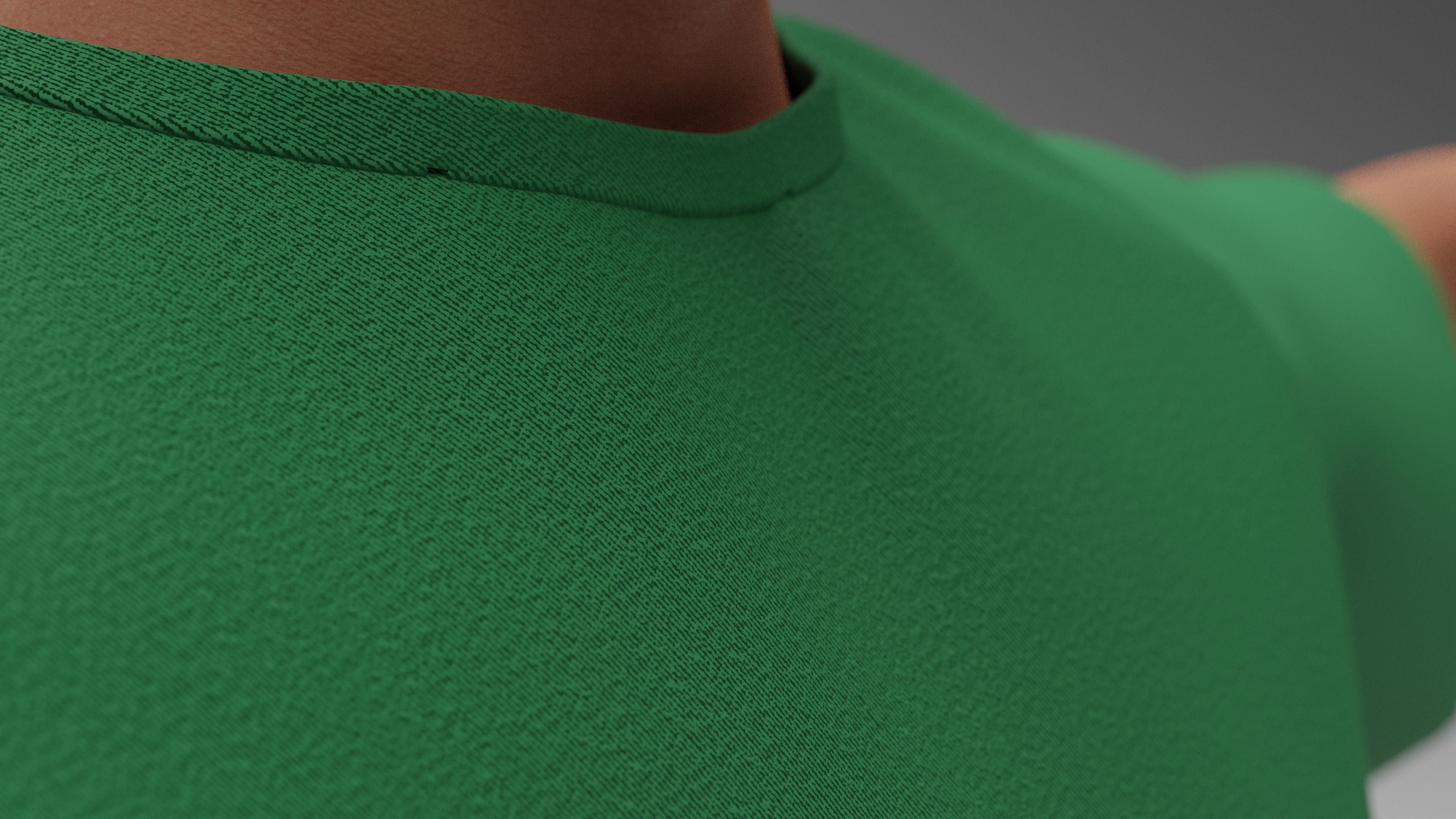 Mens T Shirt T Pose Textured 3D model_6