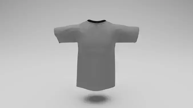 Mens T Shirt T Pose Textured 3D model