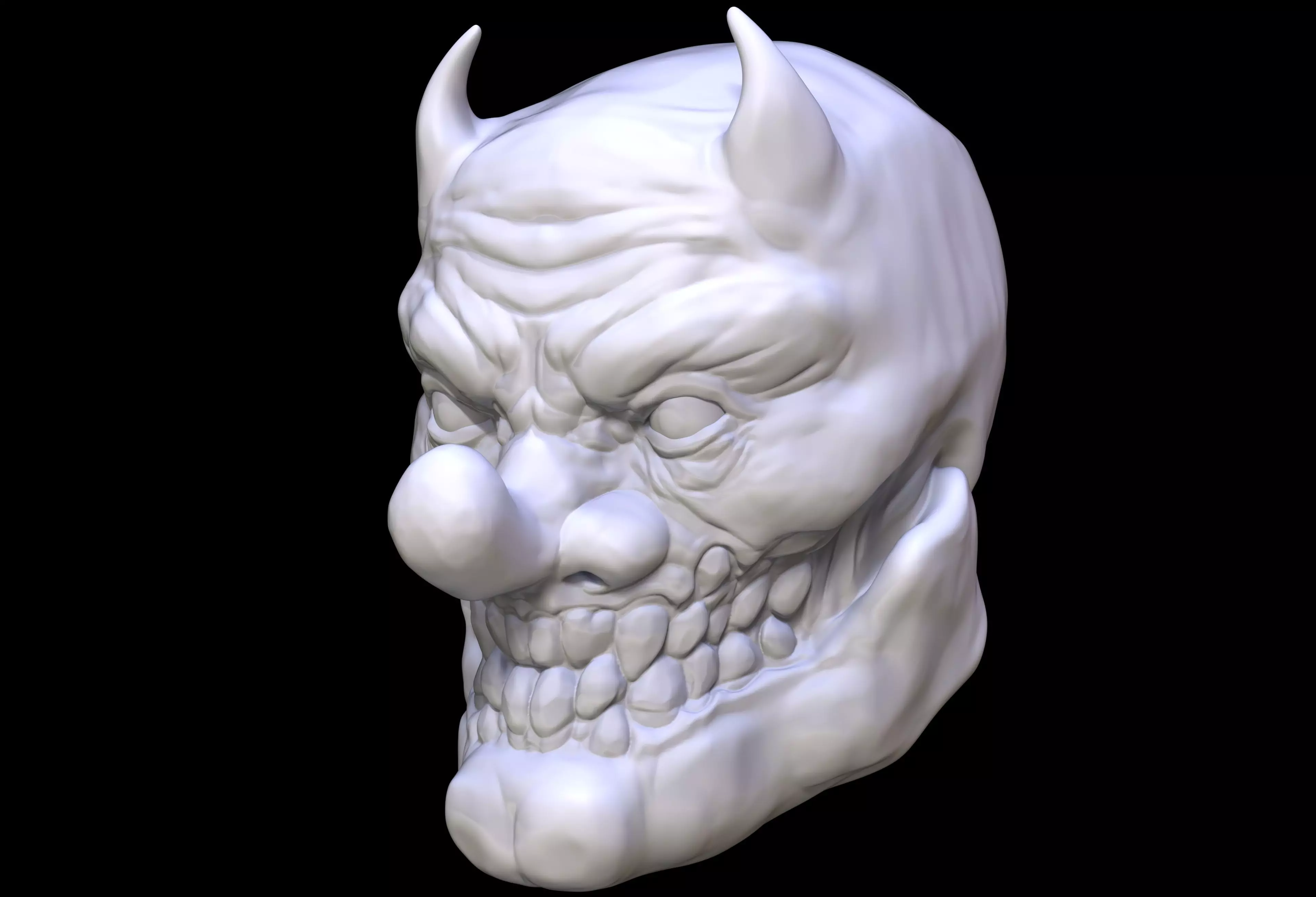Tengu Head Sculpt 3D print model