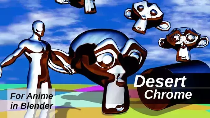 For Anime in Blender - Toon and Desert Chrome