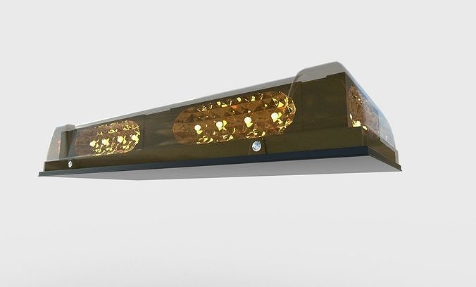 The Whelen Police mini LightBar LED Responder Low-poly 3D model 3