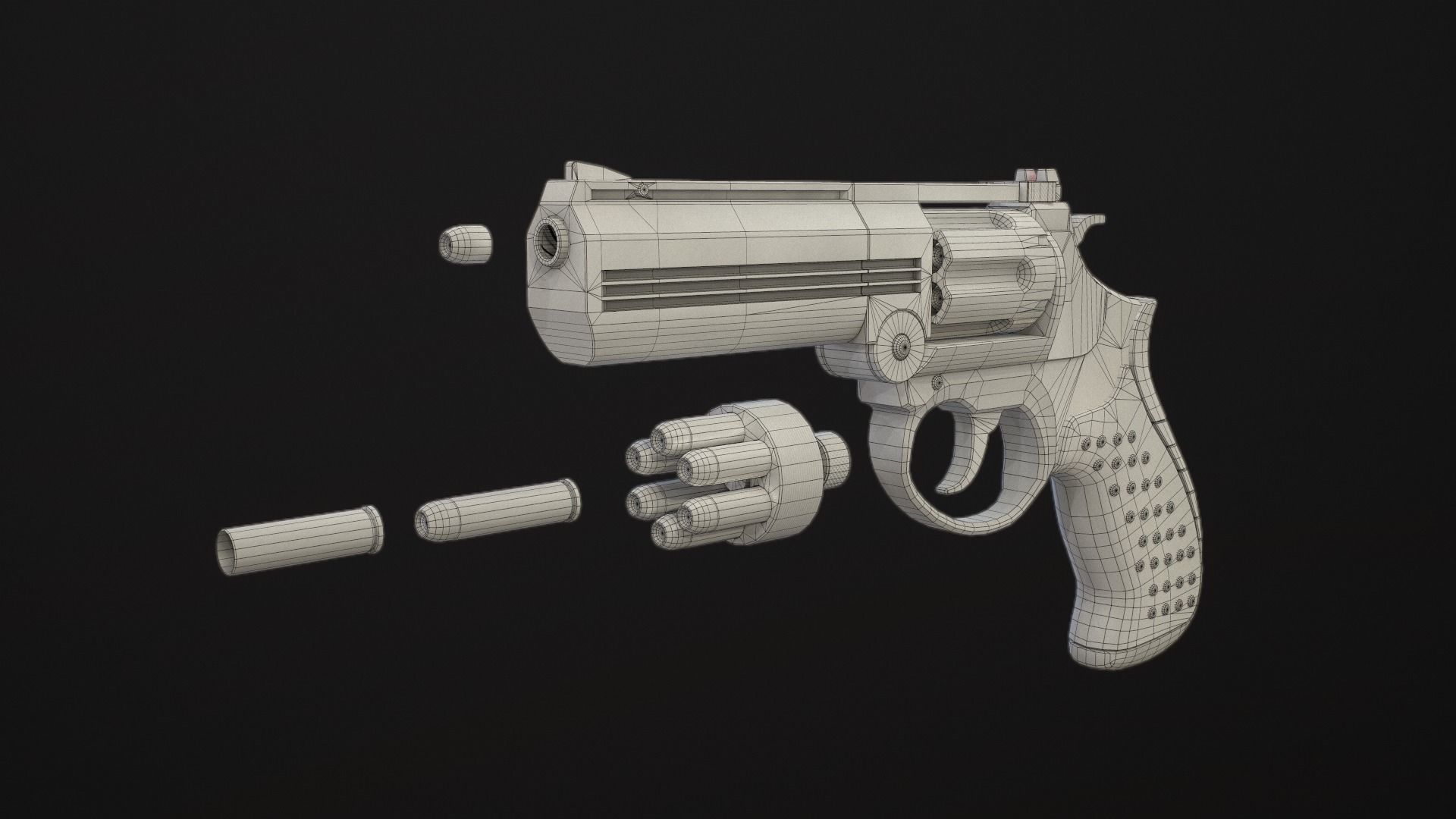 3D model MP-412 Rex Model and Textures VR / AR / low-poly | CGTrader