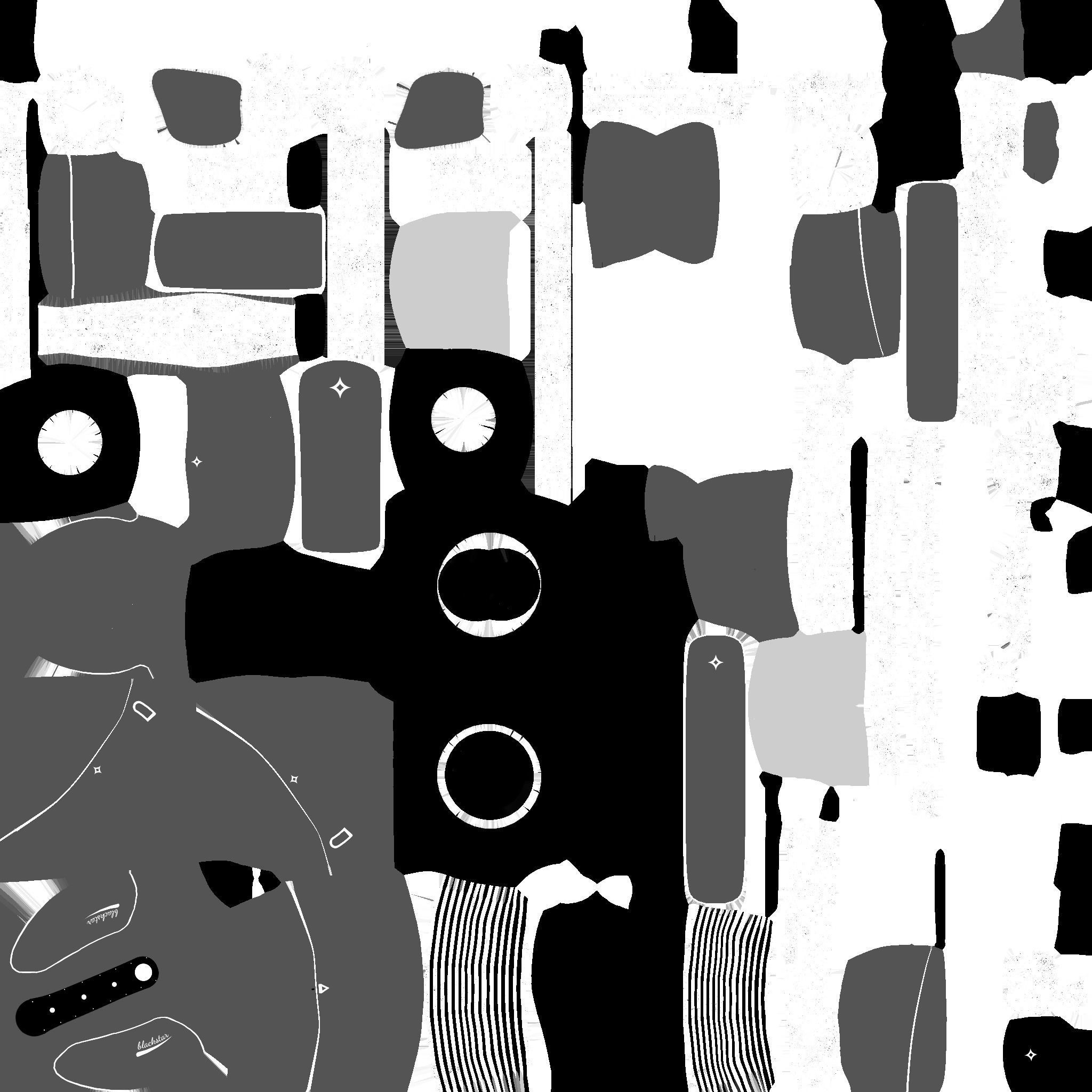 Motorcycle Cartoon B02 Black - Custom Vehicle Design Low-poly 3D model_24