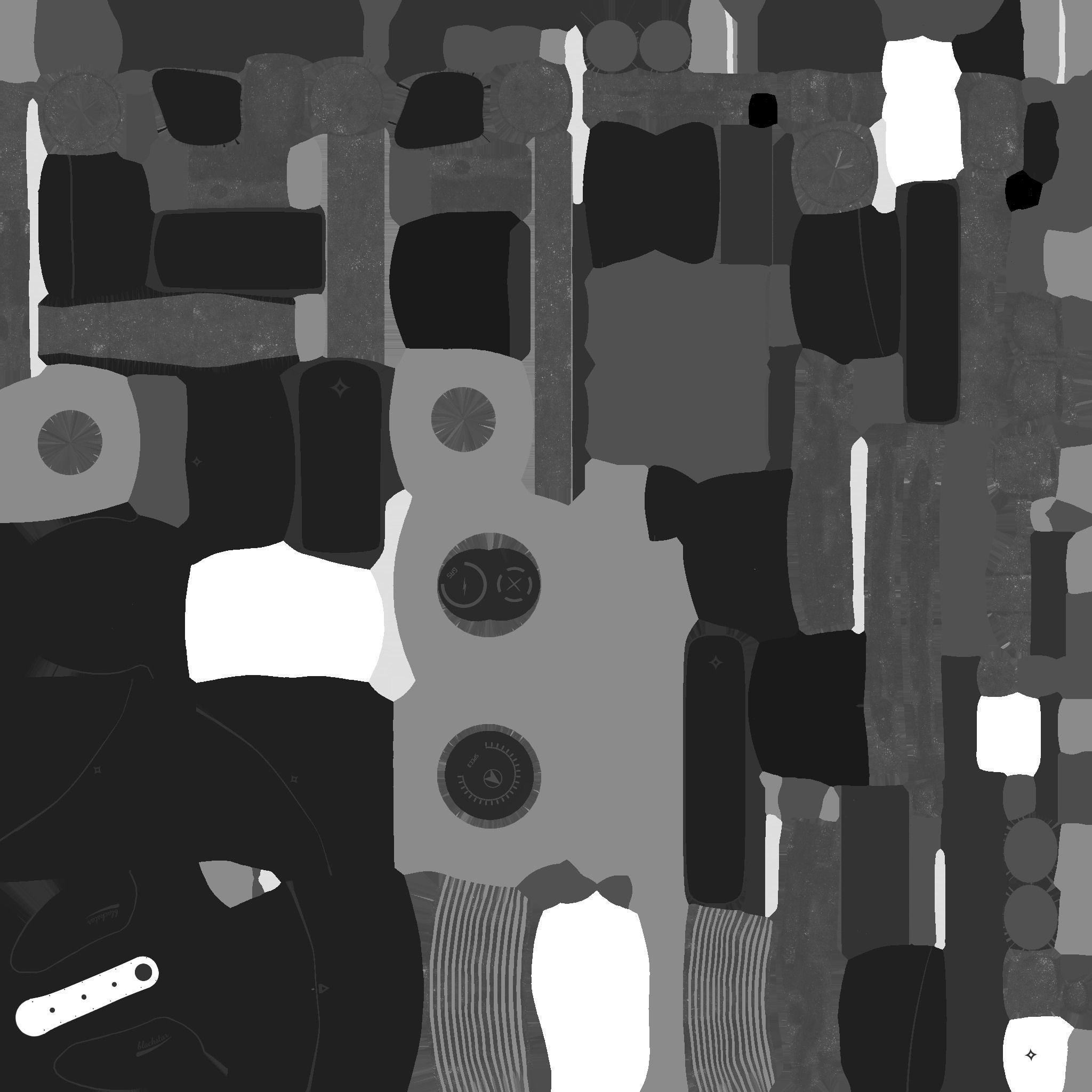 Motorcycle Cartoon B02 Black - Custom Vehicle Design Low-poly 3D model_27