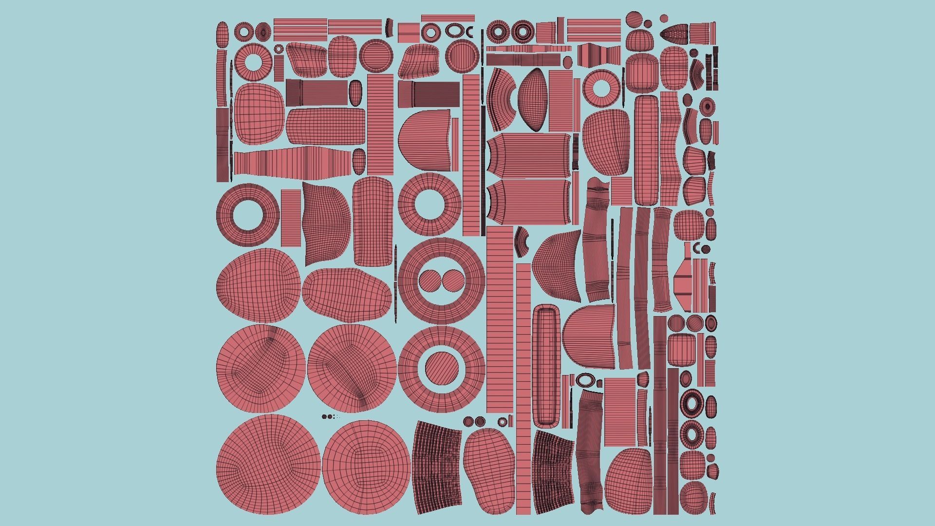 Motorcycle Cartoon B02 Black - Custom Vehicle Design Low-poly 3D model_12