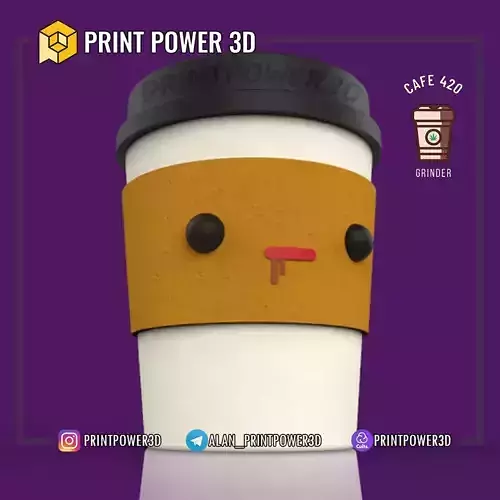 Herb Coffe Grinder 3D print model