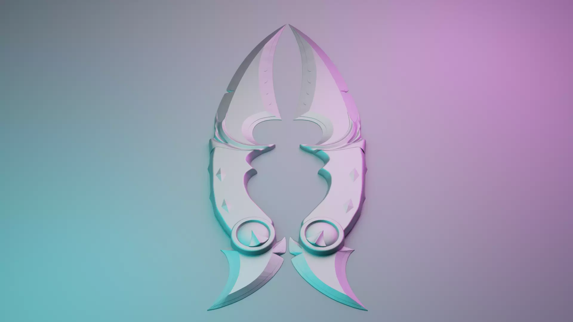 Valorant Ruin Dagger 3D print model_0