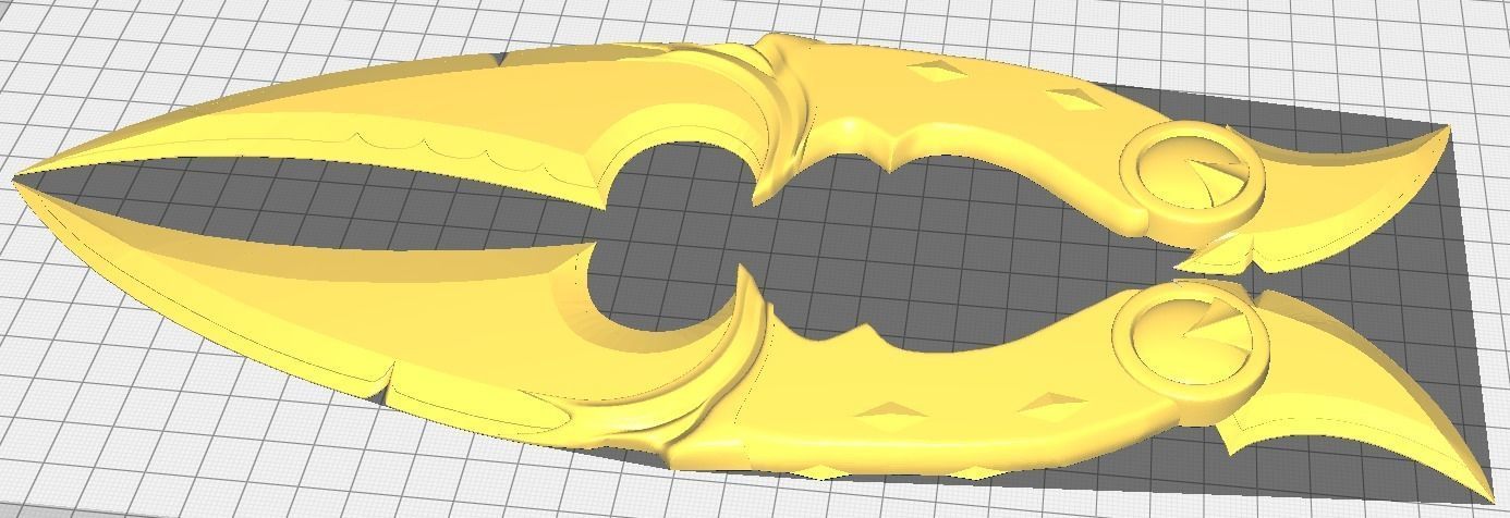 Valorant Ruin Dagger 3D print model_1