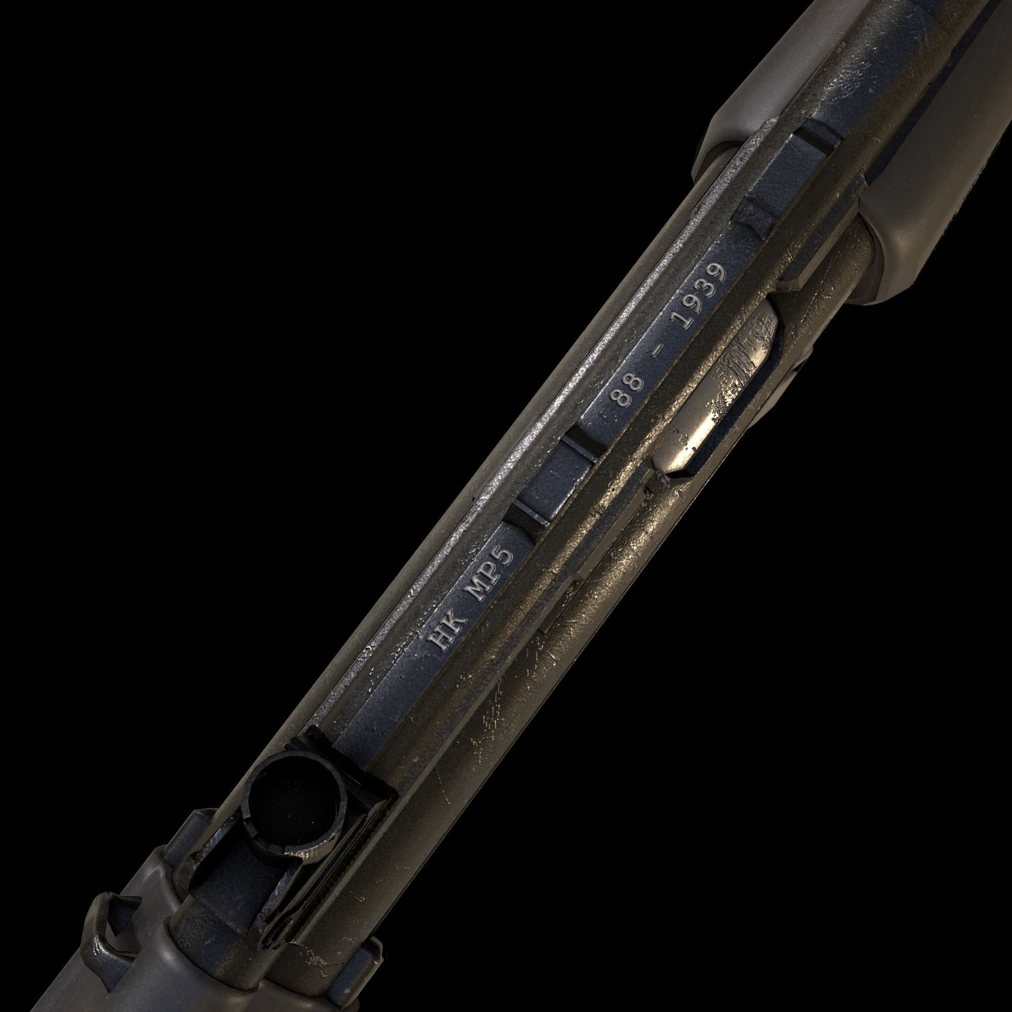 HK MP5 - PBR GameReady Low-poly 3D model_7