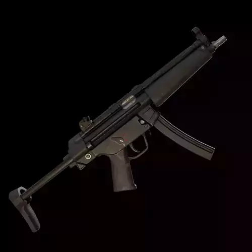HK MP5 - PBR GameReady Low-poly 3D model