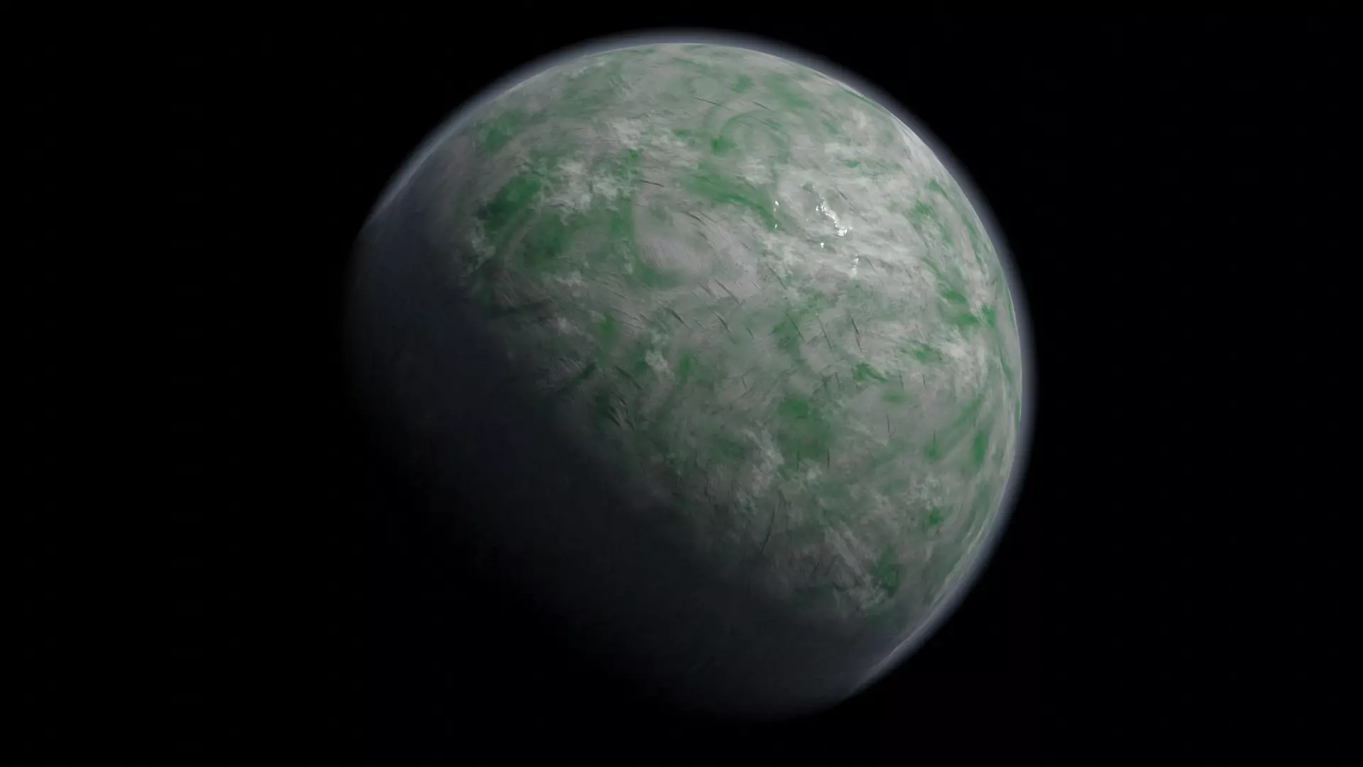Pale Crystal Planet 3D model_0