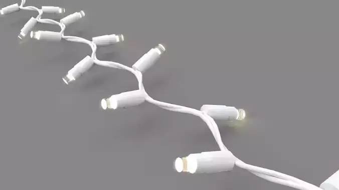 Christmas Lights String 3D model