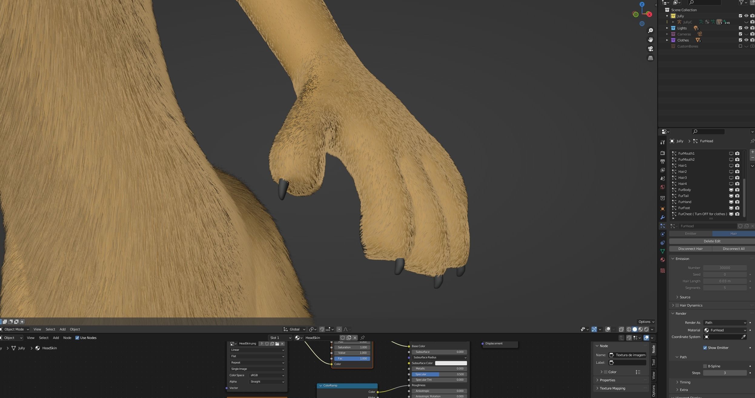 Jully Anthro Fox 3D model_89